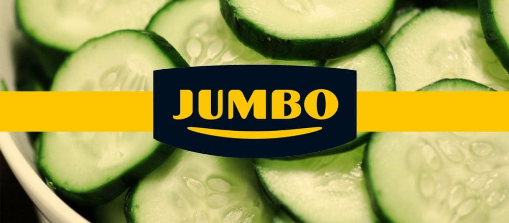 mannelijk boodschappen doen met jumbo