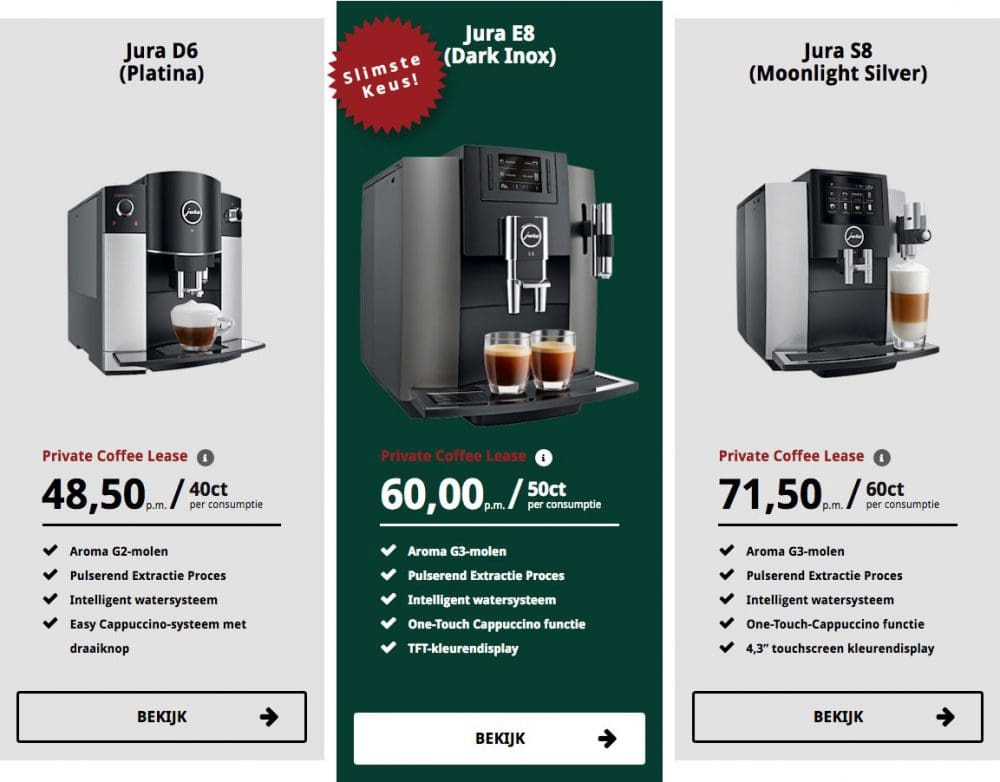 Kies je koffiemachine abonnement