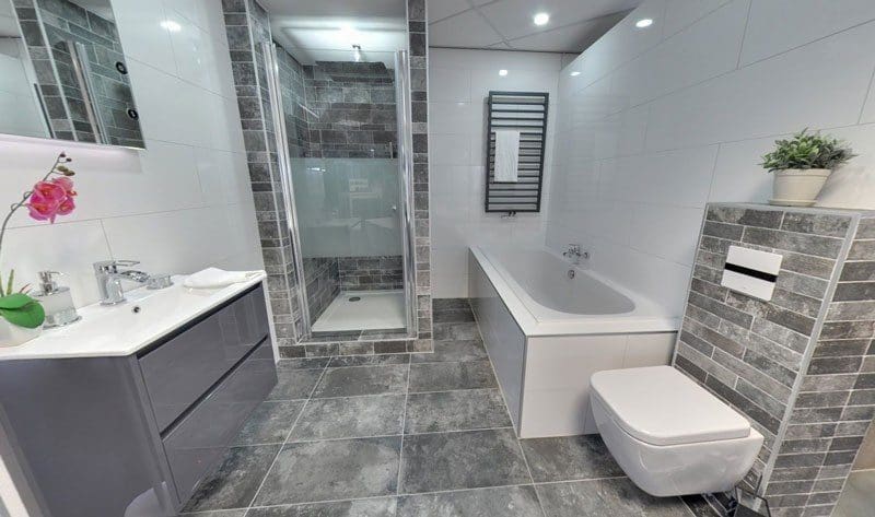 badkamer showroom douche-concurrent