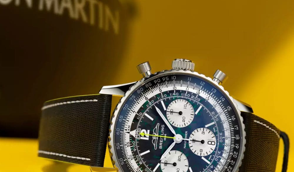 Lees meer over de Breitling en Aston Martin samenwerking