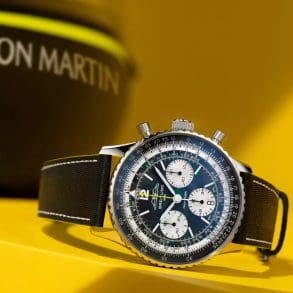 Lees meer over de Breitling en Aston Martin samenwerking